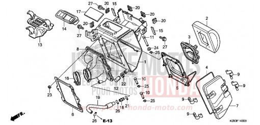 FILTRE A AIR (CRF125F/FB E/H/J) CRF125FE de 2014